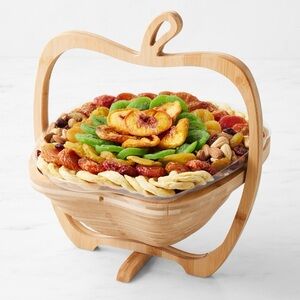 Williams and Sonoma Bonnie & Pop Dried Fruits Apple Tray Basket pop up wooden